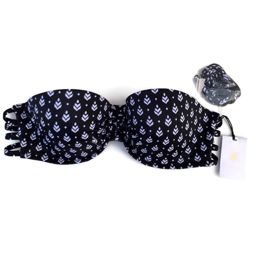 Shade & Shore Light Lift Bandeau Bikini Top 34B NWT